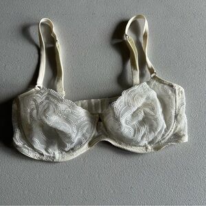Malizia La Perla cream lace bra